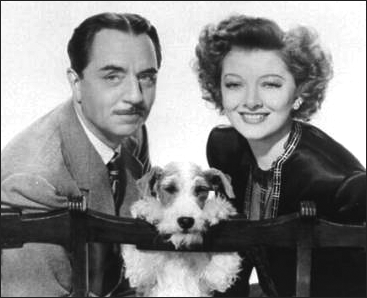 Asta with William Powell and Merna Loy